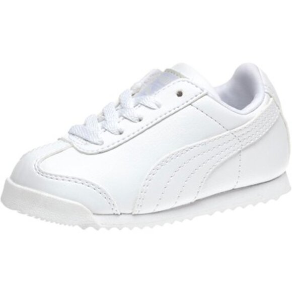 Puma - Toddler Roma Basic Shoes, size 8 US toddler, color white. - Picture 1 of 5